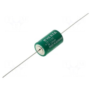 Battery: lithium | 3V | 1/2AA | axial | Ø14.7x25mm | 950mAh