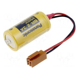 Battery: lithium | 3V | 2/3A,2/3R23 | JAE connector | Ø17x33.5mm