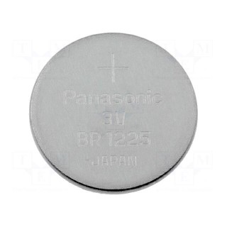 Battery: lithium | 3V | BR1225,coin | Ø12x2.5mm | 48mAh