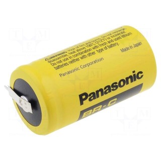 Battery: lithium | 3V | C | 2pin | Ø26x50mm | 5000mAh | non-rechargeable