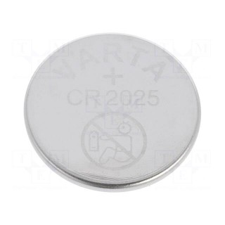 Battery: lithium | 3V | CR2025,coin | Ø20x2.5mm | 157mAh