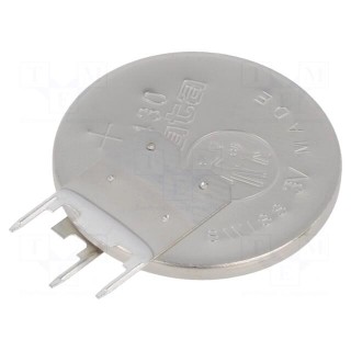 Battery: lithium | 3V | CR2430,coin | 285mAh | non-rechargeable