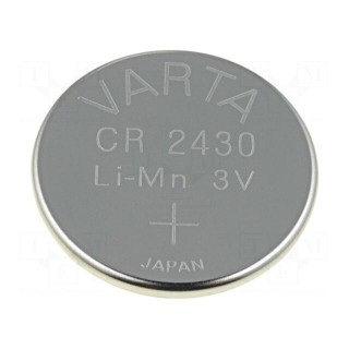 Battery: lithium | 3V | CR2430,coin | Ø24.5x3mm | 280mAh