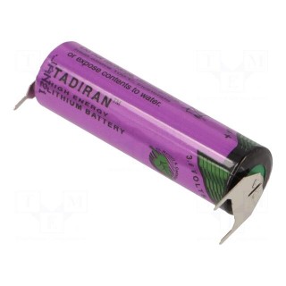 Battery: lithium (LTC) | 3.6V | AA | 2200mAh | non-rechargeable