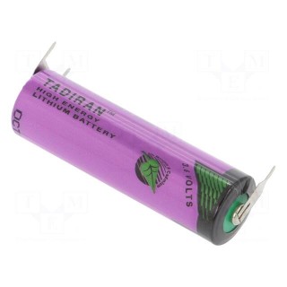Battery: lithium (LTC) | 3.6V | AA | Ø14.7x50.5mm | 2400mAh
