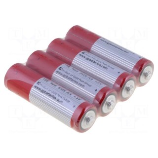 Battery: zinc-carbon | 1.5V | AA | non-rechargeable | 4pcs | POWERCELL