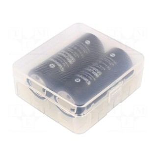 Re-battery: Li-Ion | 26650 | 3.7V | 5500mAh | Ø26.4x69.5mm | 2pcs.