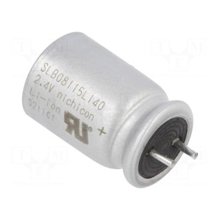 Re-battery: Li-Ion | Urated: 2.4V | Charging voltage: 2.8V | -30÷60°C