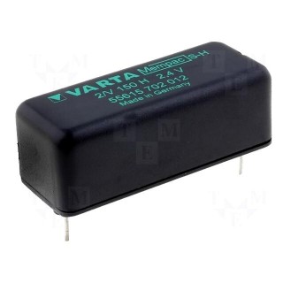 Re-battery: Ni-MH | 2.4V | 150mAh | 2pin | 42.4x17x16mm