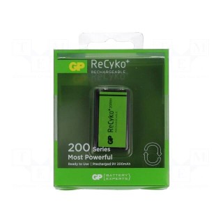 Re-battery: Ni-MH | 6F22 | 8.4V | 200mAh | ReCyko+ | 26.5x15.7x48.5mm