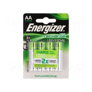 Re-battery: Ni-MH | AA | 1.2V | 1.3Ah | Package: blister