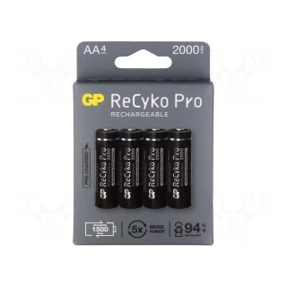 Re-battery: Ni-MH | AA | 1.2V | 2050mAh | ReCYKO PRO | blister | 4pcs.