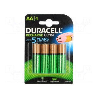 Re-battery: Ni-MH | AA | 1.2V | 2500mAh | Package: blister