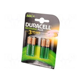 Re-battery: Ni-MH | AAA,R3 | 1.2V | 750mAh | blister | 4pcs.