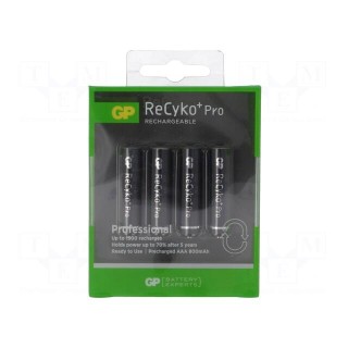 Re-battery: Ni-MH | AAA,R3 | 1.2V | 800mAh | ReCYKO+ PRO | Ø10.5x44.5mm