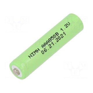 Re-battery: Ni-MH | AAA,R3 | 1.2V | 850mAh