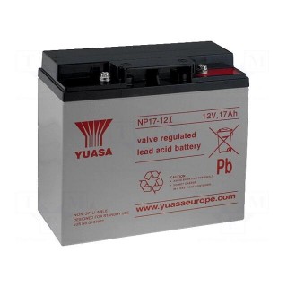Re-battery: acid-lead | 12V | 17Ah | AGM | maintenance-free