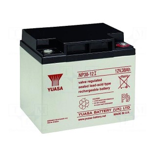 Re-battery: acid-lead | 12V | 38Ah | AGM | maintenance-free