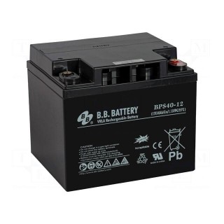Re-battery: acid-lead | 12V | 40Ah | AGM | maintenance-free | 14.3kg