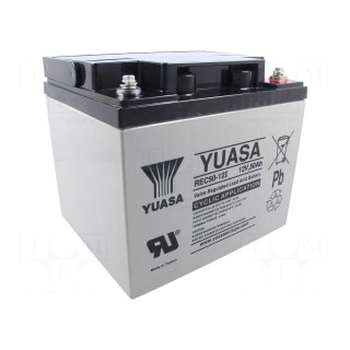Re-battery: acid-lead | 12V | 50Ah | AGM | maintenance-free