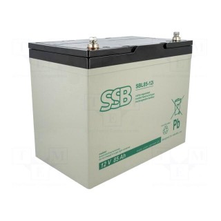 Re-battery: acid-lead | 12V | 85Ah | AGM | 260x169x216mm | 24.8kg