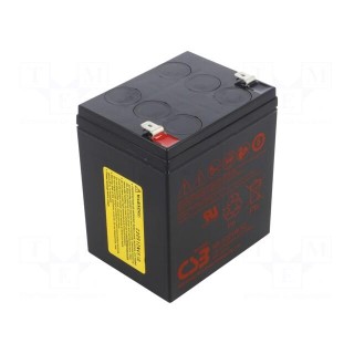 Re-battery: acid-lead | 12V | AGM | maintenance-free | 90x70x101.8mm
