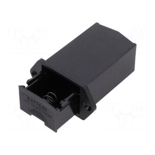 Drawer holder | 6F22 | Batt.no: 1 | on panel | soldering lugs | black