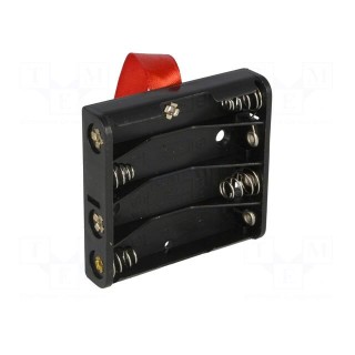 Holder | AAA,R3 | Batt.no: 4 | PCB | Features: ejection strip