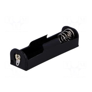 Holder | AA,R6 | Batt.no: 1 | soldering lugs | black