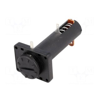 Holder | AA,R6 | Batt.no: 1 | soldering lugs | black | UL94V-0 | 30.5mm