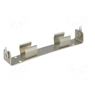Holder | Mounting: screw | Size: AA,R6 | Batt.no: 2 | aluminium