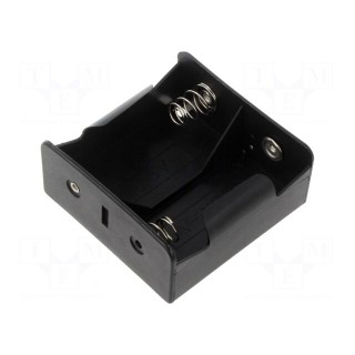 Holder | D,R20 | Batt.no: 2 | soldering lugs | black