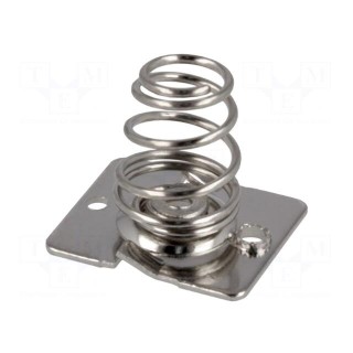 Spring contact | Mounting: screw | Size: AA,R6 | Batt.no: 1