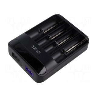 Charger: for rechargeable batteries | Li-Ion | 3.6/3.7V | 0.5A