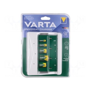 Charger: for rechargeable batteries | Ni-MH | Plug: EU | white