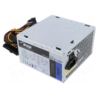 Power supply: computer | ATX | 700W | Features: fan 12cm