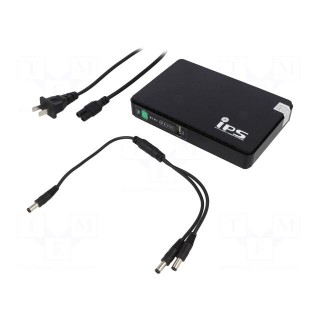 Power supply: router UPS | 30W | Uin: 90÷264V | 160x105x28mm | 8800mAh