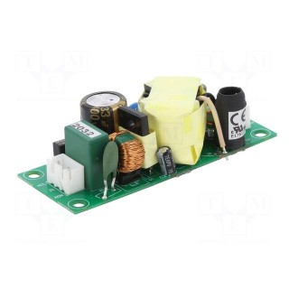 Power supply: switched-mode | open | 25W | 90÷264VAC | 15VDC | 1.67A