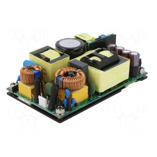 Power supply: switched-mode | open | 370/400W | 80÷264VAC | 48VDC