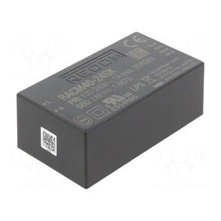 Power supply: switched-mode | open | 40W | 120÷370VDC | 80÷264VAC