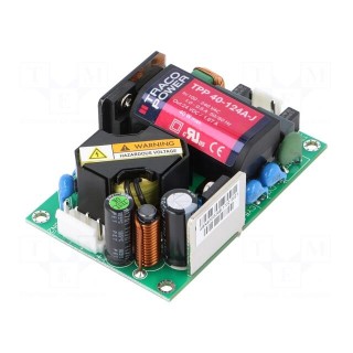 Power supply: switched-mode | open | 40W | 120÷370VDC | 85÷264VAC