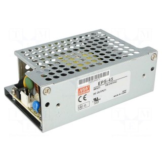 Power supply: switched-mode | open | 45W | 120÷370VDC | 85÷264VAC