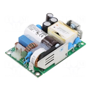 Power supply: switched-mode | open | 60W | 80÷264VAC | OUT: 1 | 12VDC | 5A