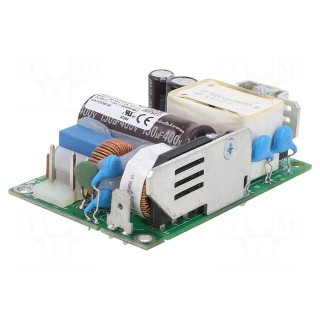Power supply: switched-mode | open | 60W | 80÷264VAC | OUT: 1 | 24VDC