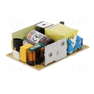 Power supply: switched-mode | open | 60W | 80÷264VAC | OUT: 1 | 8A | 85%