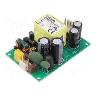 Power supply: switched-mode | open | 60W | 80÷305VAC | 15VDC | 4000mA