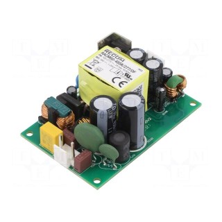 Power supply: switched-mode | open | 60W | 80÷305VAC | 48VDC | 1250mA
