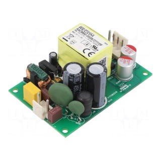 Power supply: switched-mode | open | 60W | 80÷305VAC | 5VDC | 8000mA