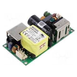 Power supply: switched-mode | open | 90W | 85÷264VAC | 36VDC | 2500mA