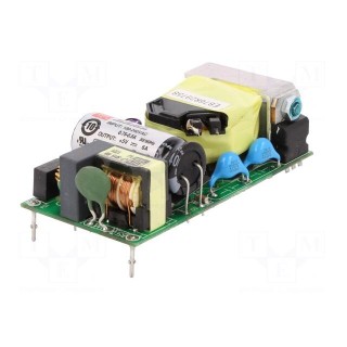 Power supply: switched-mode | open | 30W | 80÷264VAC | OUT: 1 | 5VDC | 6A